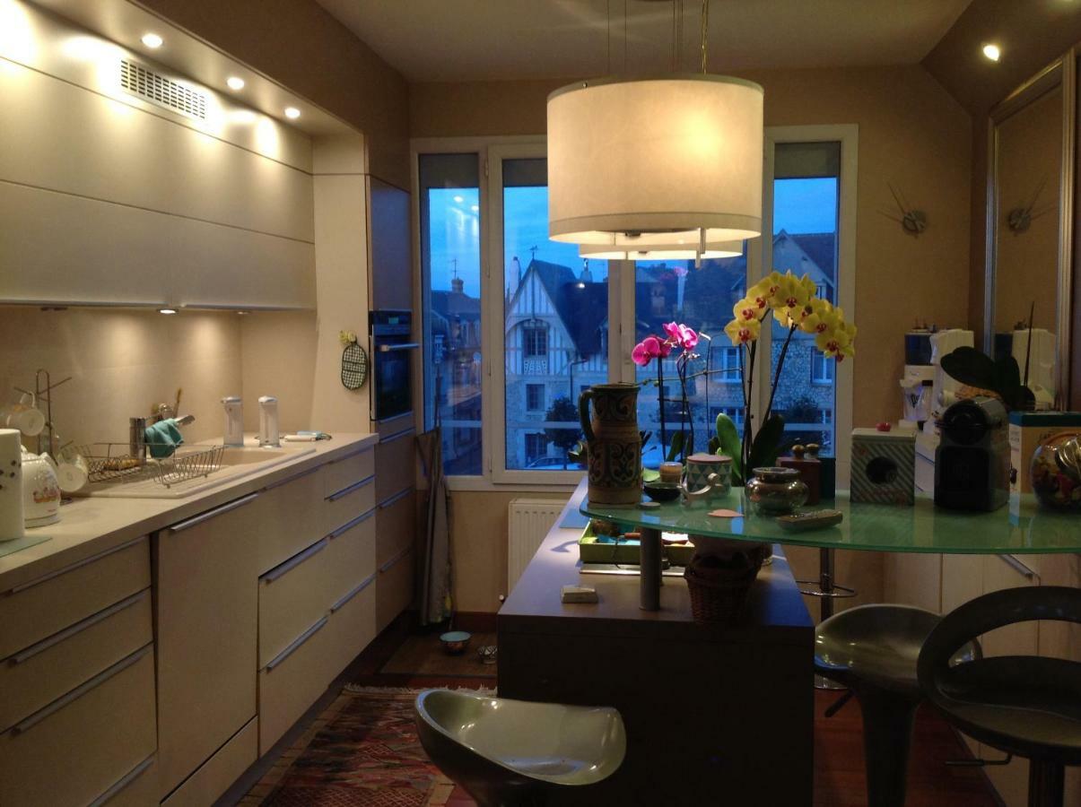 Appartement Terrasse Face Mer Villerville Eksteriør billede