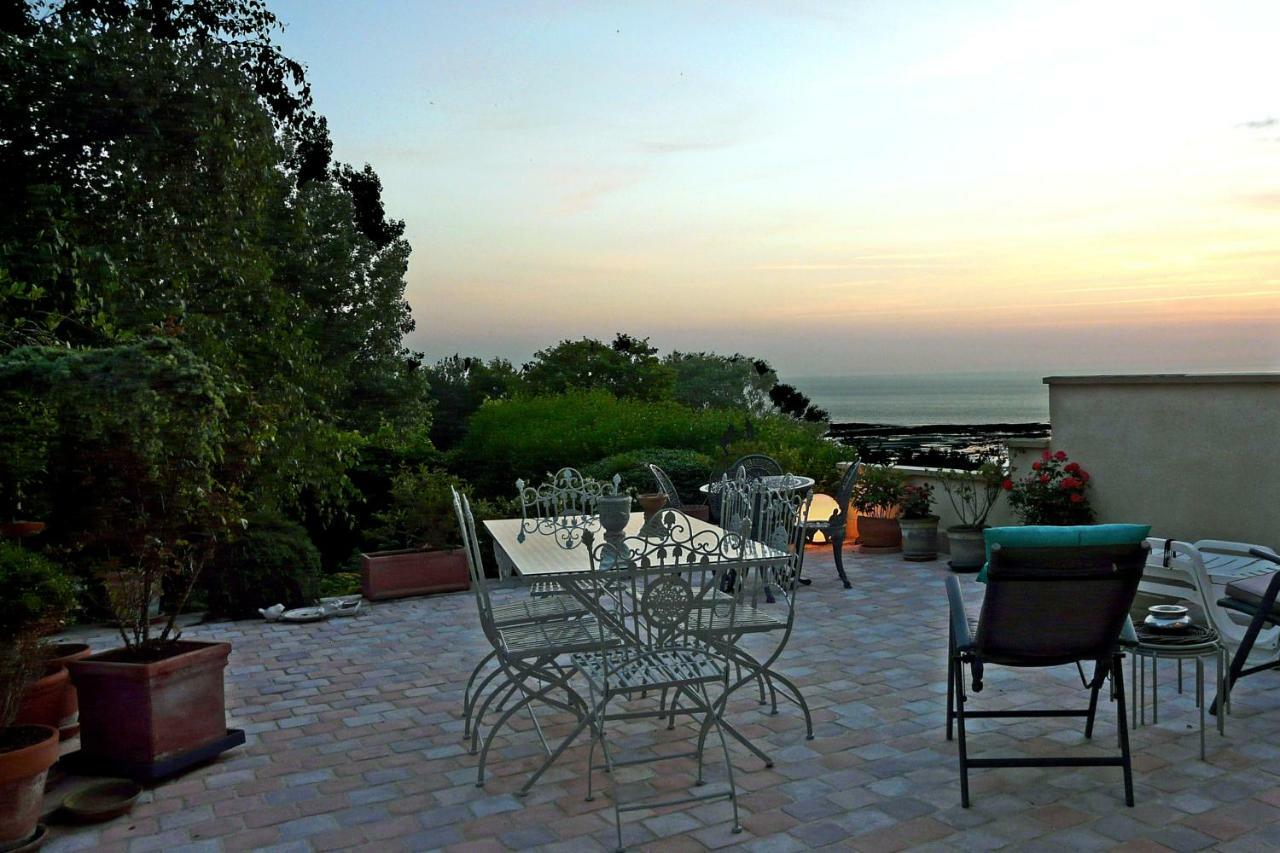 Appartement Terrasse Face Mer Villerville Eksteriør billede