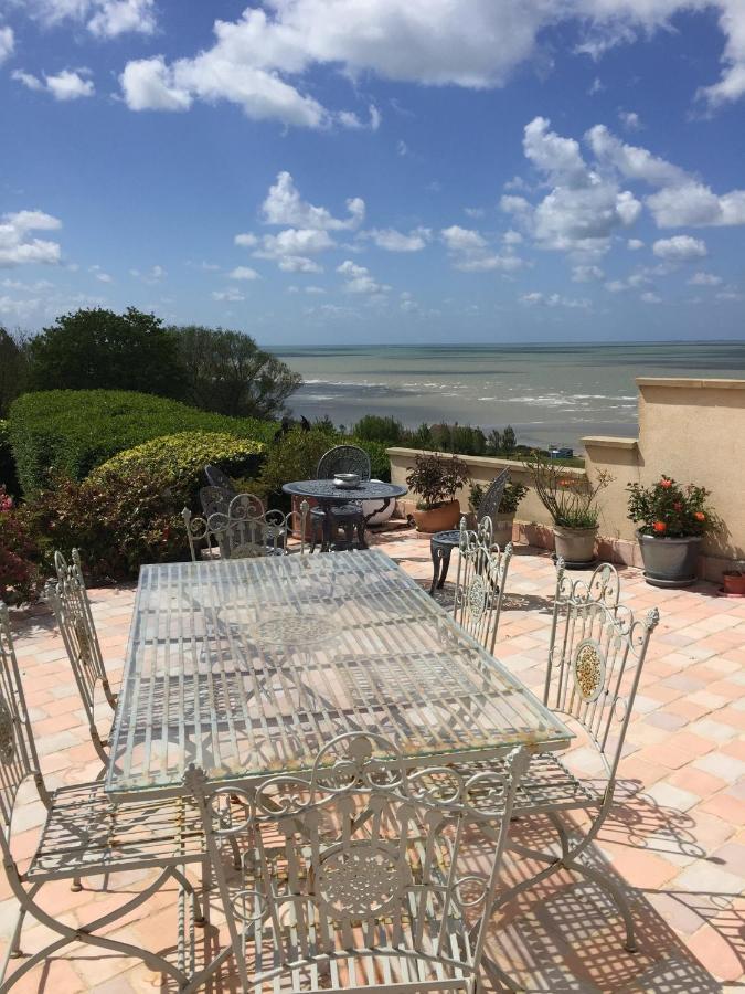 Appartement Terrasse Face Mer Villerville Eksteriør billede
