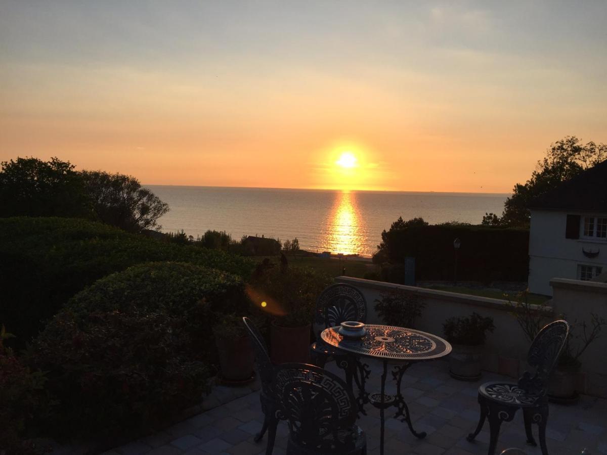 Appartement Terrasse Face Mer Villerville Eksteriør billede
